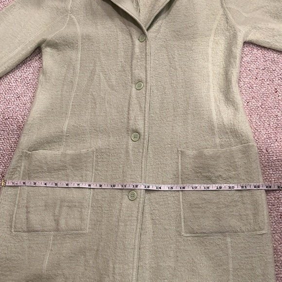 Tribeca Studio VTG long wool sweater jacket M - Picture 8 of 9